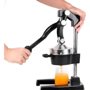 Exprimidor De Frutas Manual Para Uso En Comercios Y Hogares Negro